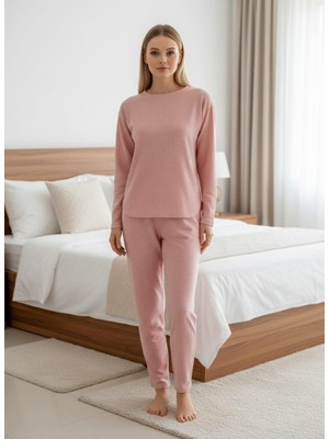 Pemilo Kadın 1155-7 Uzun Kol Selanik Pijama Takımı