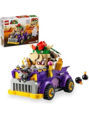 Super Mario Bowser'ın Büyük Arabası Ek Seti 71431-8 Yaş ve Üzeri Kız ve Erkek Çocukları Için Bowser Figürü Içeren Koleksiyonluk Yarış Arabası Oyuncağı, Yaratıcı Oyun Hediyesi (458 Parça)