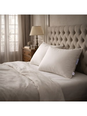 Penelope Premium Plus  Otel Konforunda Kaz Tüyü Dengeleyisi Yastık ve Alez Seti