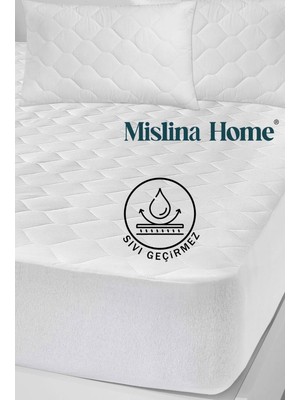 Mislina Kapitone Pamuklu Fitted Full Kenar Sıvı Su Geçirmez Bebek Çocuk Yatak Koruyucu Alezi 90X200 cm