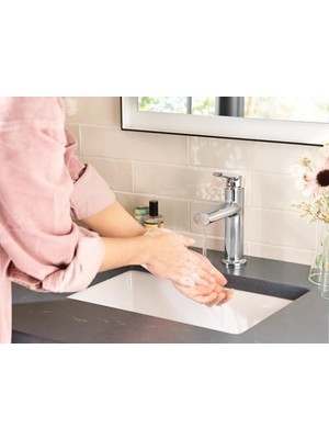 84794 Meena Tek Saplı Lavabo Bataryası, Krom