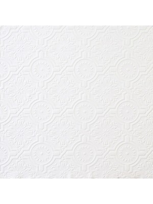 148-32817 Victorian Teneke Tavan Boyanabilir Duvar Kağıdı, Beyaz
