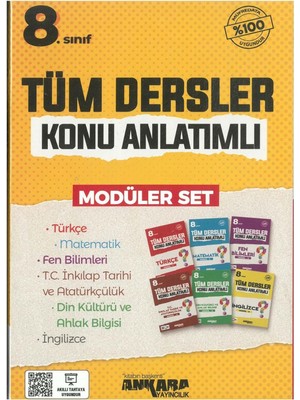 8. Sınıf Tüm Dersler Konu Anlatımlı Modüler Set