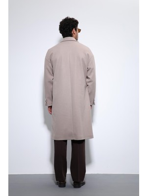 Antioch Taş Kuşaklı Oversize Erkek Kaban