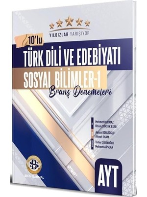 Ayt Türk Dili ve Edebiyatı Sosyal Bilimler - 1 Yıldızlar Yarışıyor 10'lu Branş Denemeleri