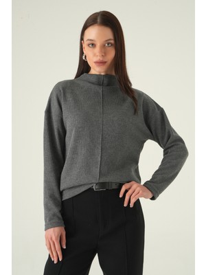 Rays 3096A Bisiklet Yaka Tunik Antrasit