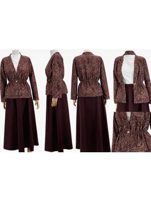 JOOQSTORE Vintage Desenli Scuba Takım