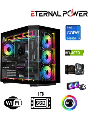 Eternal Power I9 14900K Rtx 4070 Gaming Pc | 16GB Ddr5 | 1tb Nvme | 750W | 240MM Sıvı Soğutma