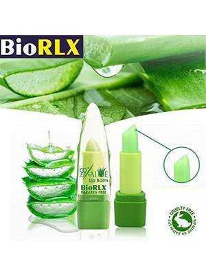 Biorlx 99% Purity Aloe Vera Color Free And Paraben Free Soothing Lip Balm Naturally Moisturize And Heal Damaging Wind, Harsh Sun, Weather Changes. It Repairs Dry, Cracked And Chapped Lips.