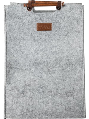 Concept Dodie Keçe Çamaşır Sepeti Açık Gri 29.5X37.5X52.5