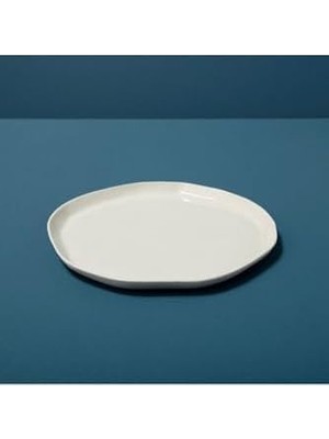 Be  Çap 20 cm Beyaz Taş Tabak