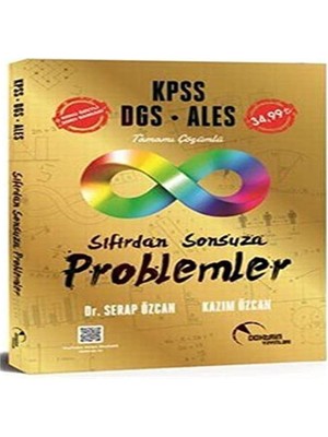 Kpss Dgs Ales Sıfırdan Sonsuza Problemler Konu Özetli Soru Bankası