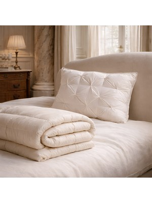 Penelope Premium Plus  Organik Pamuk & Kaz Tüyü Lüks Tek Kişilik Uyku Seti