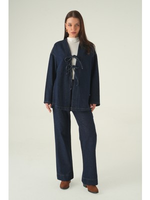 Rays Laci Bağlamalı Ceket Pantolon Takım 0084