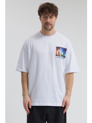 Segnante Erkek Relaxed 006 Beyaz T-Shirt