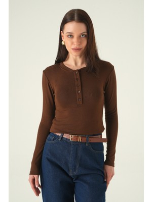 Rays 8276A Ön Düğmeli Badi Kahve