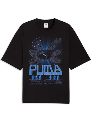 Puma Graphic Tee Erkek Günlük Tişört 63444301 Siyah