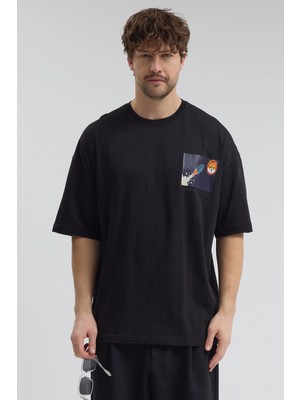 Segnante Erkek Relaxed 004 Siyah T-Shirt