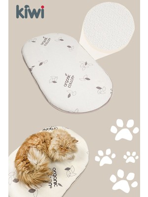 Feyza Design Yüksek Dansiteli Organik Pamuklu Kedi ve Köpek Yatağı 70X50 cm