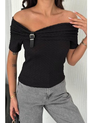 Noa Noa Kadın Tokalı Düşük Omuz Bluz – Urban Accent