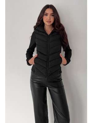 Noa Noa Kadın Kapüşonlu Kapitone Mont – Street Shield