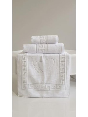 3'lü Havlu Set-1 Adet El 50X90, 1 Adet Banyo 70X140 1 Ayak Adet 50X70