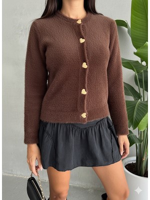 Kalp Düğmeli Hırka