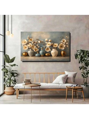 Zarif Çiçekler Kanvas Tablo – Evinize Sanatsal Şıklık Katın