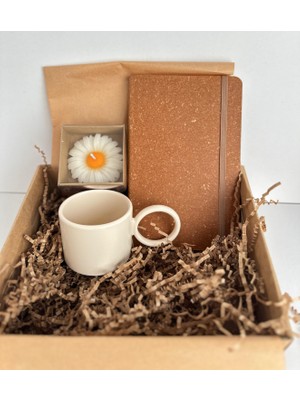 KuNu Box Kupa Defter Mum Hediye Kutusu - Kutulu