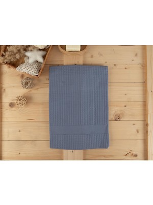 Baveno Home Pamuklu Tekli 60X110 cm Waffle Bohem Tasarım Pike Havlu Baveno
