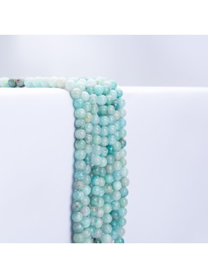 Bütüncül Şifa Amazonit Doğal Taş Dizi 6mm