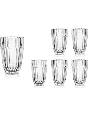 Mikasa Moor Kristal Kesimli 6lı Cam Meşrubat Bardağı 240ML P376.100541
