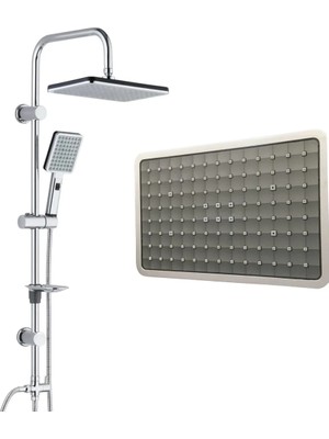 Najmaddin Domino Krom Yağmurlama Sistemli Tepe Duş Seti - Fonksiyonel ve Şık Tasarım