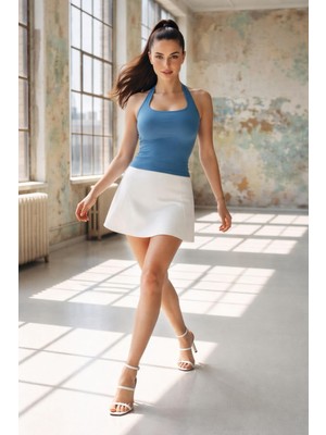 Divinus Boyundan Geçmeli Kalın Askılı Crop