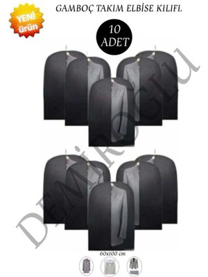 PremiumPort 10 Adet Gamboç Takım Elbise Kılıfı Dolap Düzenleyici Organizer
