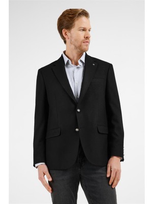 İmza Siyah Mono Yaka 4 Drop Comfort Fit Ceket 1002255160