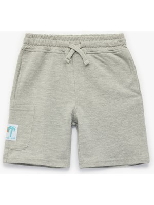 Koton Beli Bağcıklı Etiket Detaylı Bermuda Kargo Cepli Şort