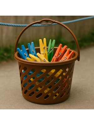 PremiumPort Çilek, Yumurta ve Mandal Sepeti Çok Amaçlı Pratik Sepet