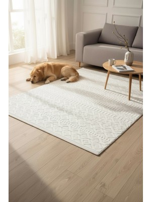 Santiva Home Krem Sisal Bukle Dokuma Makine Halısı Saçaklı Salon Oturma Çocuk Odası Yolluk Dokuma Makine Halısı