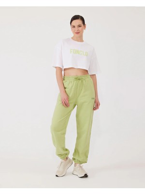 Kadın Yeşil  Yüksek Bel Jogger