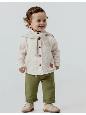 Butik Erkek Bebek - Çocuk %100 Pamuklu Gömlekli Alt - Üst 2'li Takım