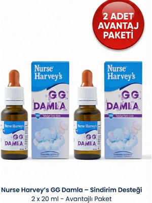 Nurse Harvey's Gg Damla 20 ml x 2 Adet - Bebekler Için Sindirim Desteği Avantaj Paketi
