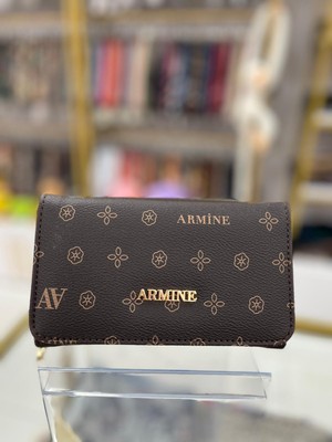 Armine Bayan Cüzdan Kahve Baskılı  ARC1206