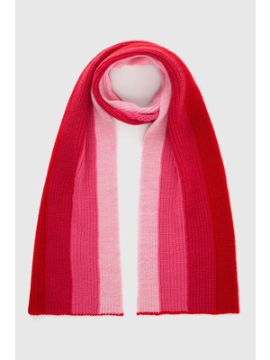 United Colors Of Benetton Kırmızı Erkek Ej_kalın Çizgili Atkı Model Kodu: ( 107TQU00R71R)