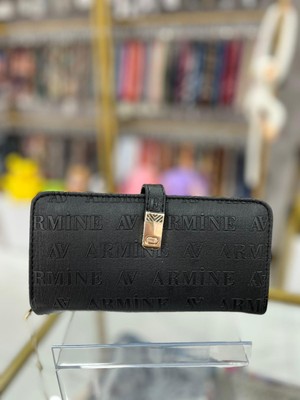 Armine Bayan Cüzdan Siyah Lazer ARC0203