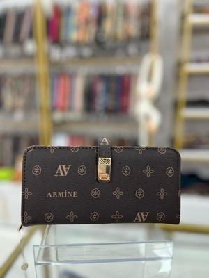 Armine Bayan Cüzdan Kahve  BASKILIARC0201