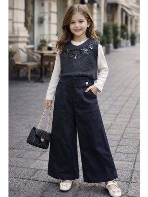 Gültekin Bebe Miss Melinda Sakallı Süveter Üçlü Takım 5-8 YAŞ-0361710 - Siyah