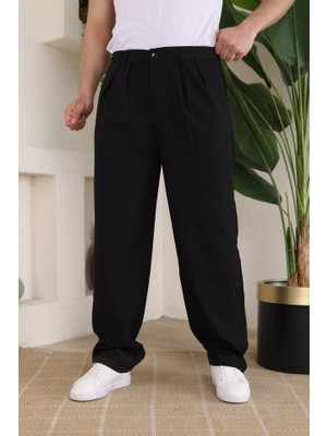 Etiler Collection Erkek Beli Lastikli Pileli Baggy Pantolon