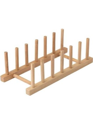 PremiumPort Bambu Tabaklık ve Tencere Kapağı Düzenleyici Raf, Şık ve Pratik Kullanım