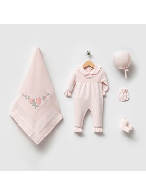 Nipperland Kız Bebek 0-3 Ay Kanaviçe 5'li Hastane Çıkışı